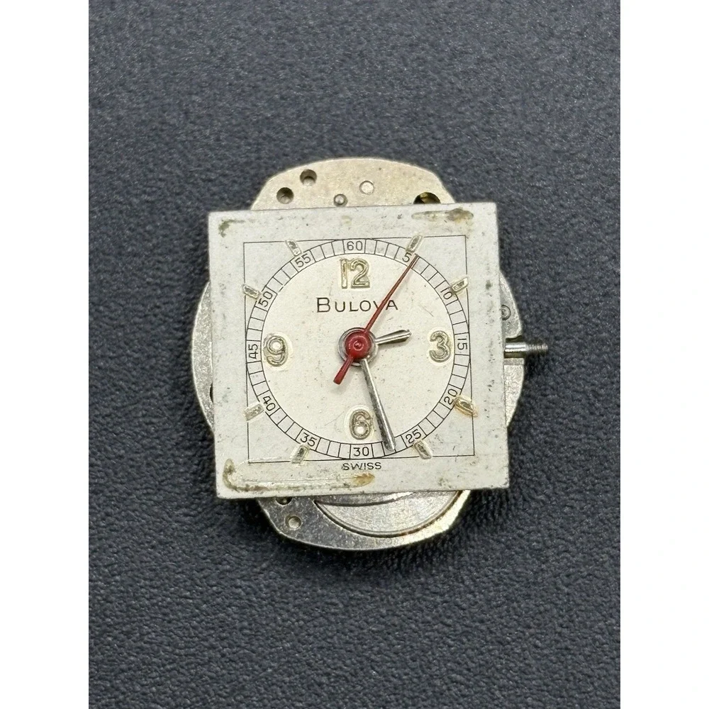Bulova Ladies Watch Movement 6CFC Free Balance As-Is D15